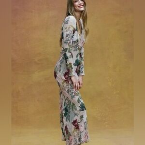 Realisation Par THE INKA in Ethereal Floral Long Sleeve Dress S